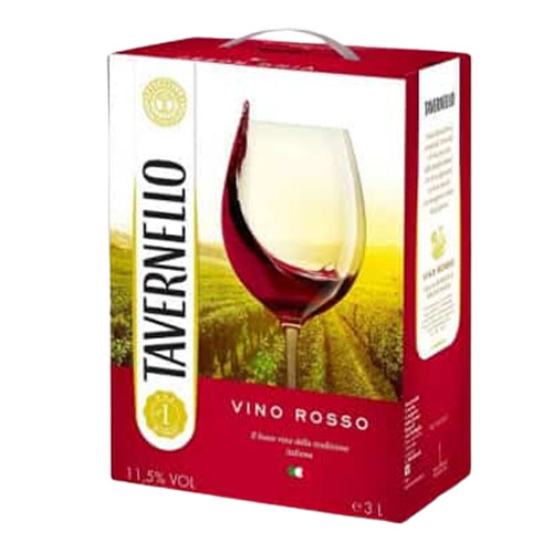 Rượu vang bịch Ý Tavernello Rosso 3 lít