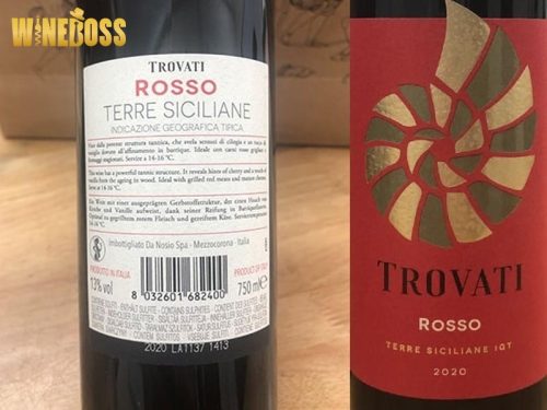 Rượu vang Ý Trivato Rosso Terre Siciliane IGT 2