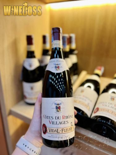 Rượu Vang Pháp Vidal Fleury Cotes Du Rhone Villages Rouge 2015